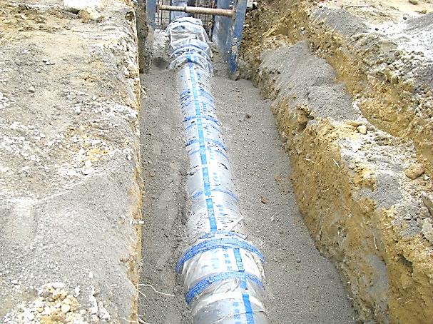 水道施設工事施工事例 布設工事　NSφ500